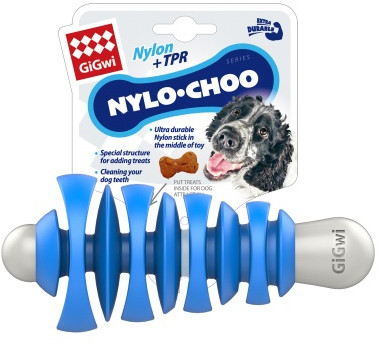

Игрушка для Собак Gigwi Nylo-Choo Диспенсер для Угощений Синий 15 cм