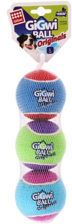 

Игрушка для Собак Gigwi Ball Originals Мяч 8 см с Пищалкой, Набор из 3 шт