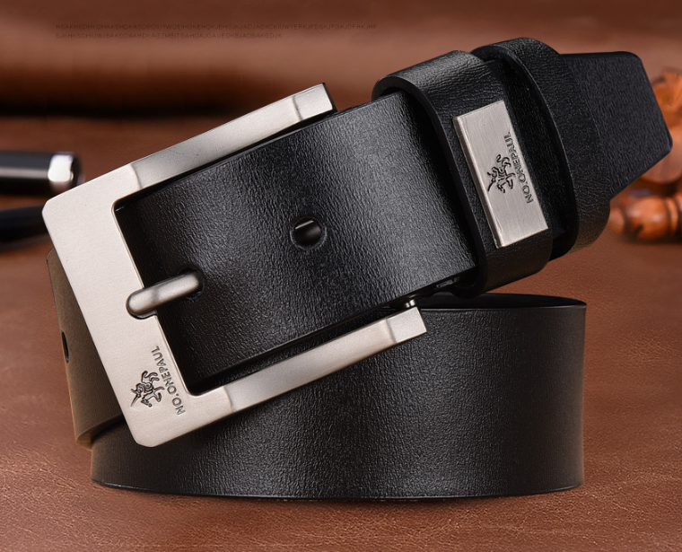 

Кожаный мужской ремень Primo No. Onepaul ZDK333 - Black Primo черный
