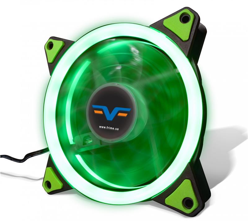 

Вентилятор Frime Iris LED Fan Single Ring Green (FLF-HB120GSR)