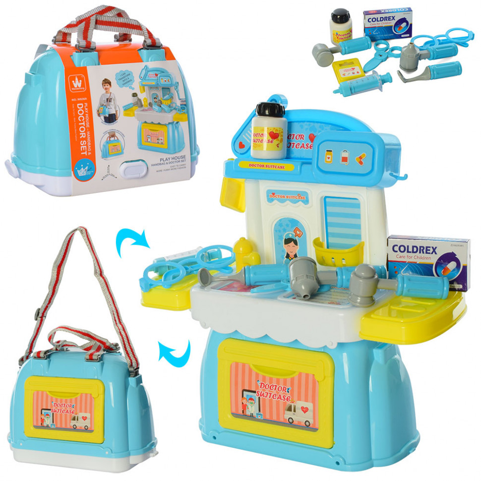 

Игровой набор Доктор W836A медицинские инструменты в сумке