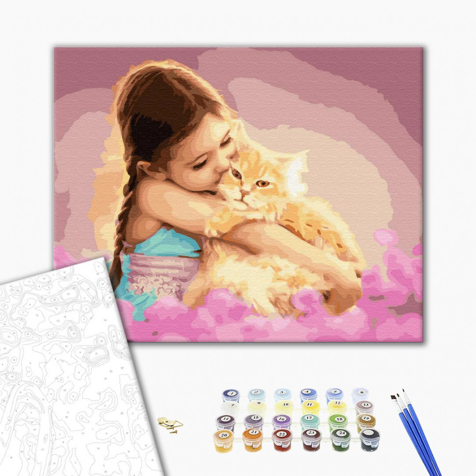 

Картина по номерам. Brushme "Любимец в объятьях" GX32865