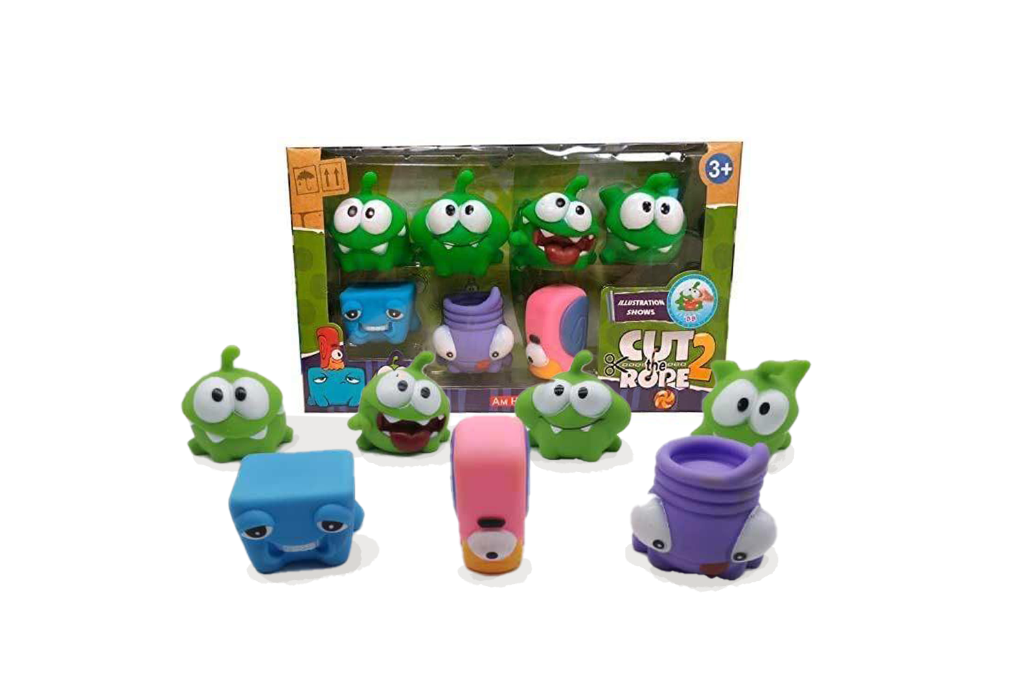 

Набір гумових іграшок Ам Ням для ванни «Cut the Rope»