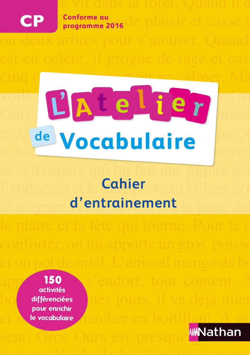 

L`atelier de vocabulaire. Cahier d`exercices