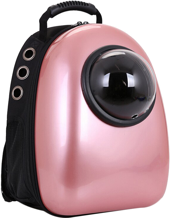 

Рюкзак-переноска для собак и кошек Alisbag с иллюминатором 32х42х29 см Розовый жемчуг (2000058414017)