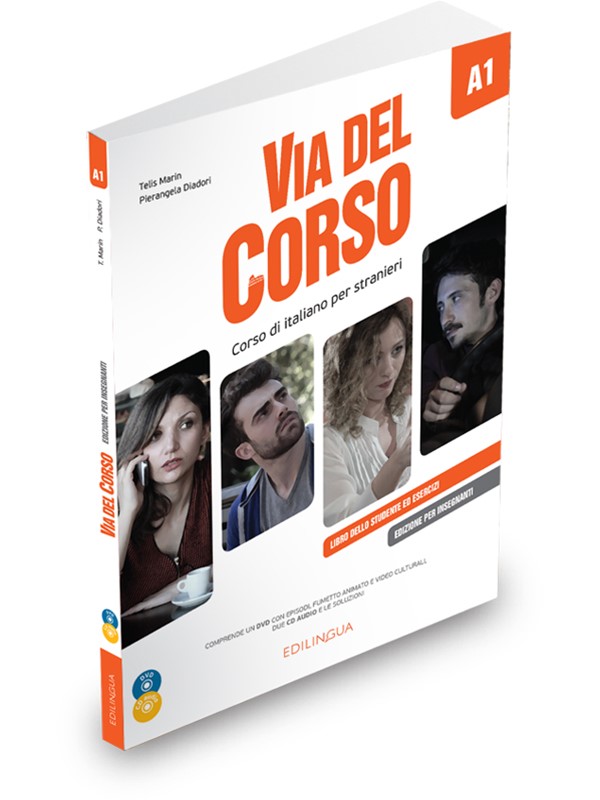 

Via del Corso: Libro del professore + 2 CD audio + DVD video. Livelli A1 (+ DVD)