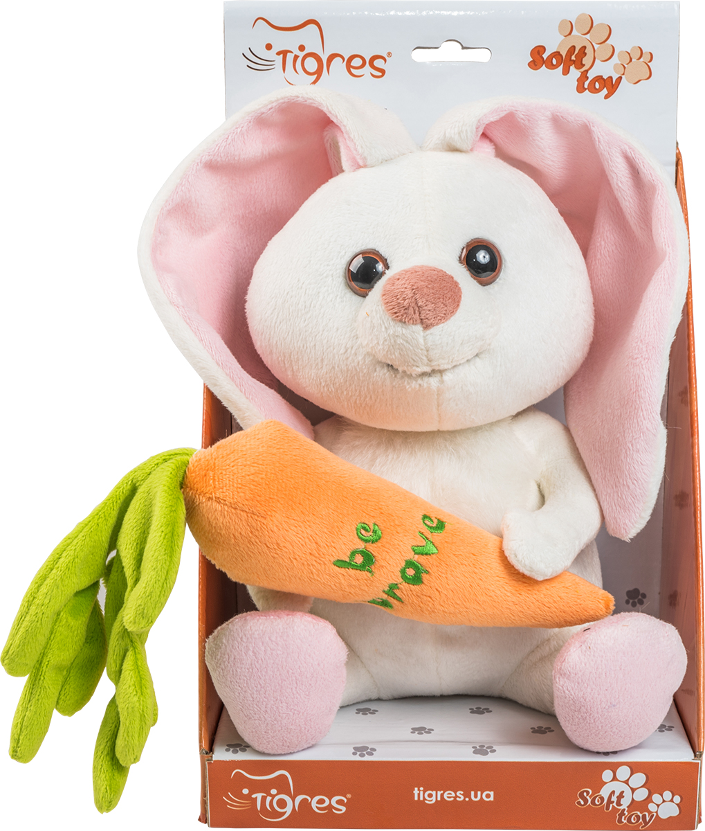 

М'яка іграшка Tigres Зайчик Be Brave 22 см (ІГ-0068)