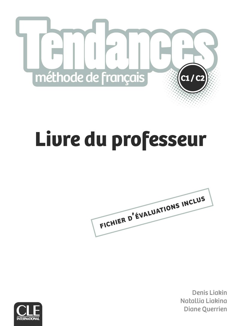 

Tendances C1/C2 - Livre du professeur