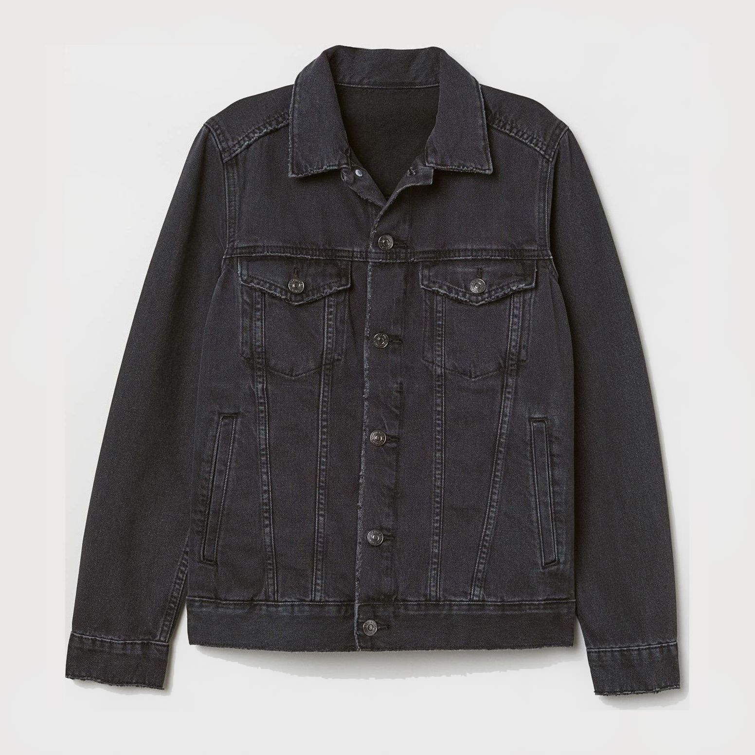 

Джинсовая куртка H&M 39846761 46 Темно-серая