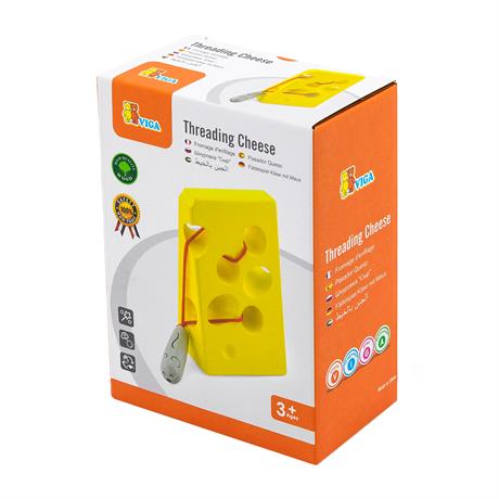 

Деревянная шнуровка Viga Toys Сыр (56281)