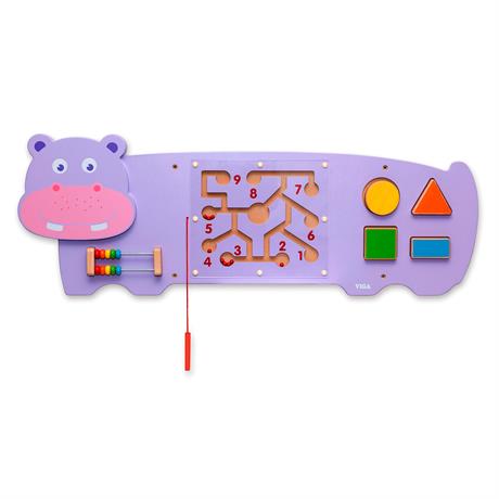 

Бизиборд Viga Toys Бегемотик (50470FSC) деревянный, 91 х 32 х 4,6 см