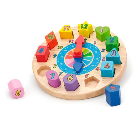 

Деревянный пазл-сортер Viga Toys Часы (59235) от 2 лет, 22 х 7 см