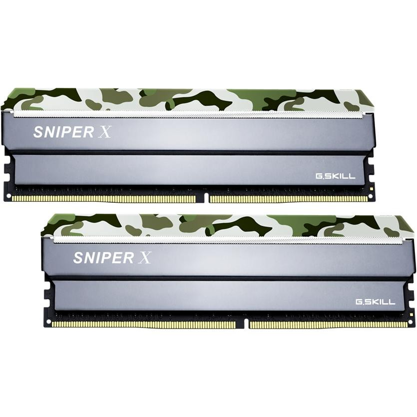 

Память DDR4 8Gb x 2 (16Gb Kit), 3200 MHz, G.Skill Sniper X, 16-18-18-38, 1.35V, (F4-3200C16D-16GSXFB)