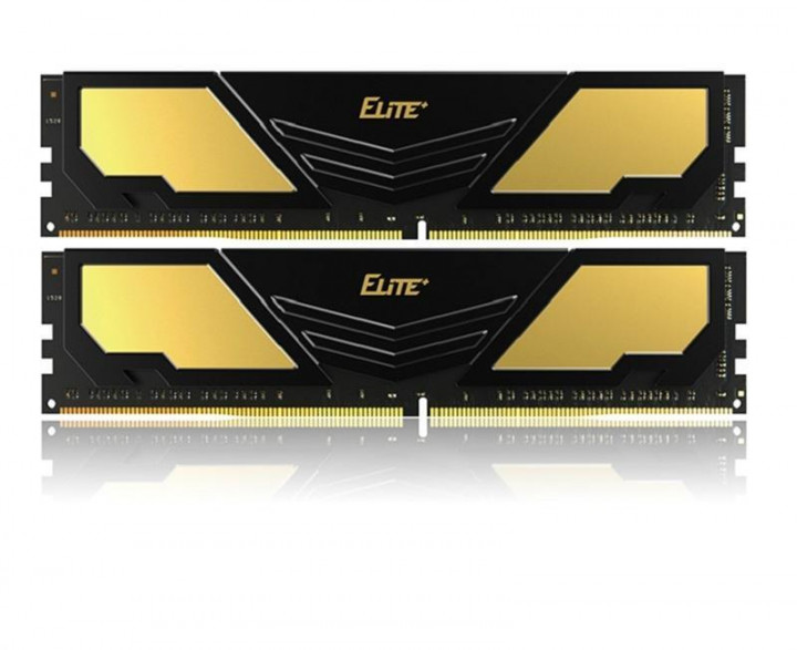 

Память DDR4 8Gb x 2 (16Gb Kit) 2400 MHz (PC4-19200), Team Elite Plus, 16-16-16-39, 1.2V, с радиатором (TPD416G2400HC16DC01)