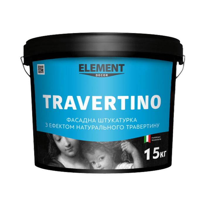 

Декоративна штукатурка Element Decor TRAVERTINO Фасадна (15 кг)