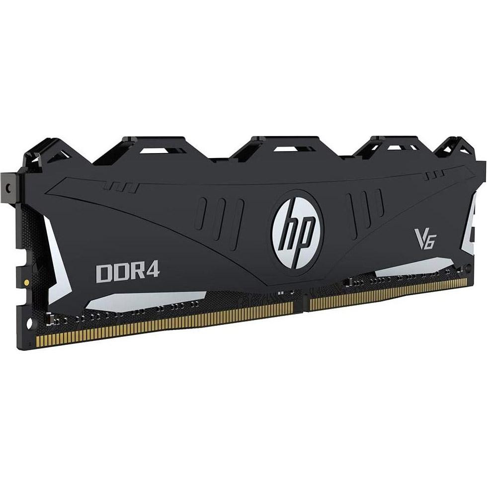 

Память DDR4 8Gb, 3200 MHz, HP V6, Black, 16-18-18-38, 1.35V, с радиатором (7EH67AA)