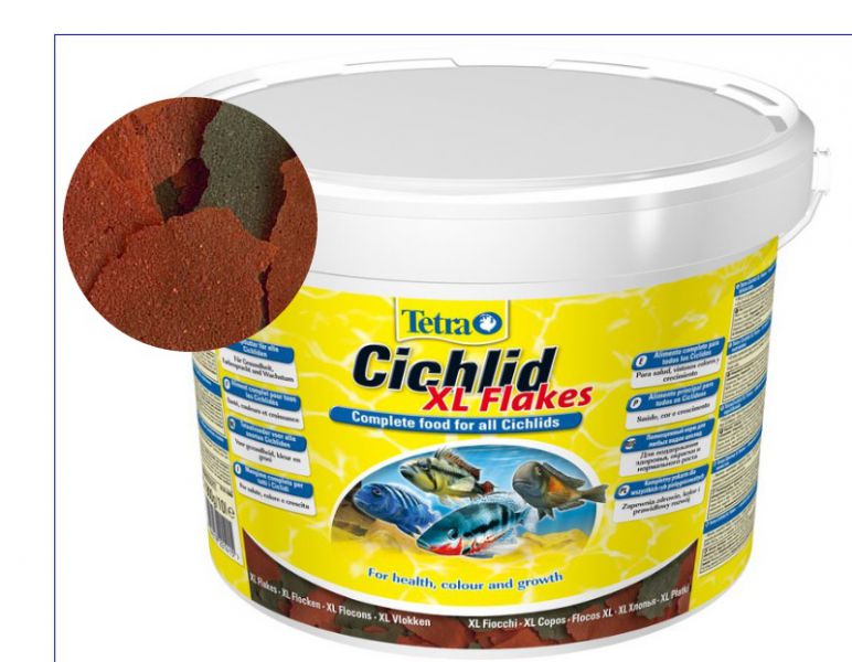 

Корм Tetra Cichlid XL Flakes хлопья 10 литров или 1,9 кг