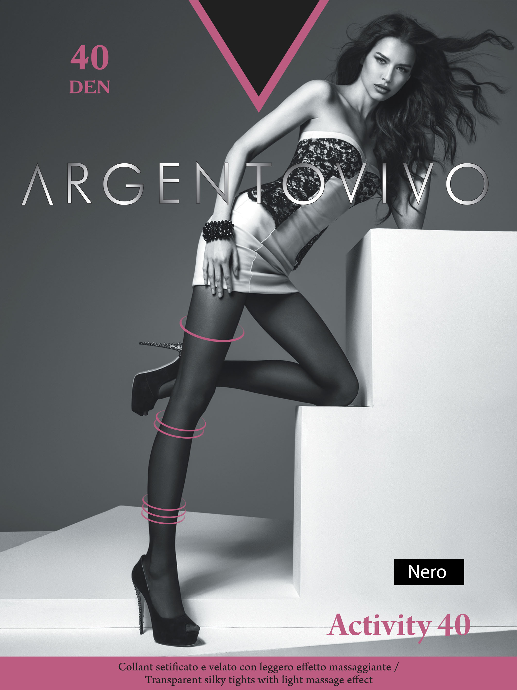 

Колготки Argentovivo Activity 40 Den  р Nero, Колготки Argentovivo Activity 40 Den 2 р Nero