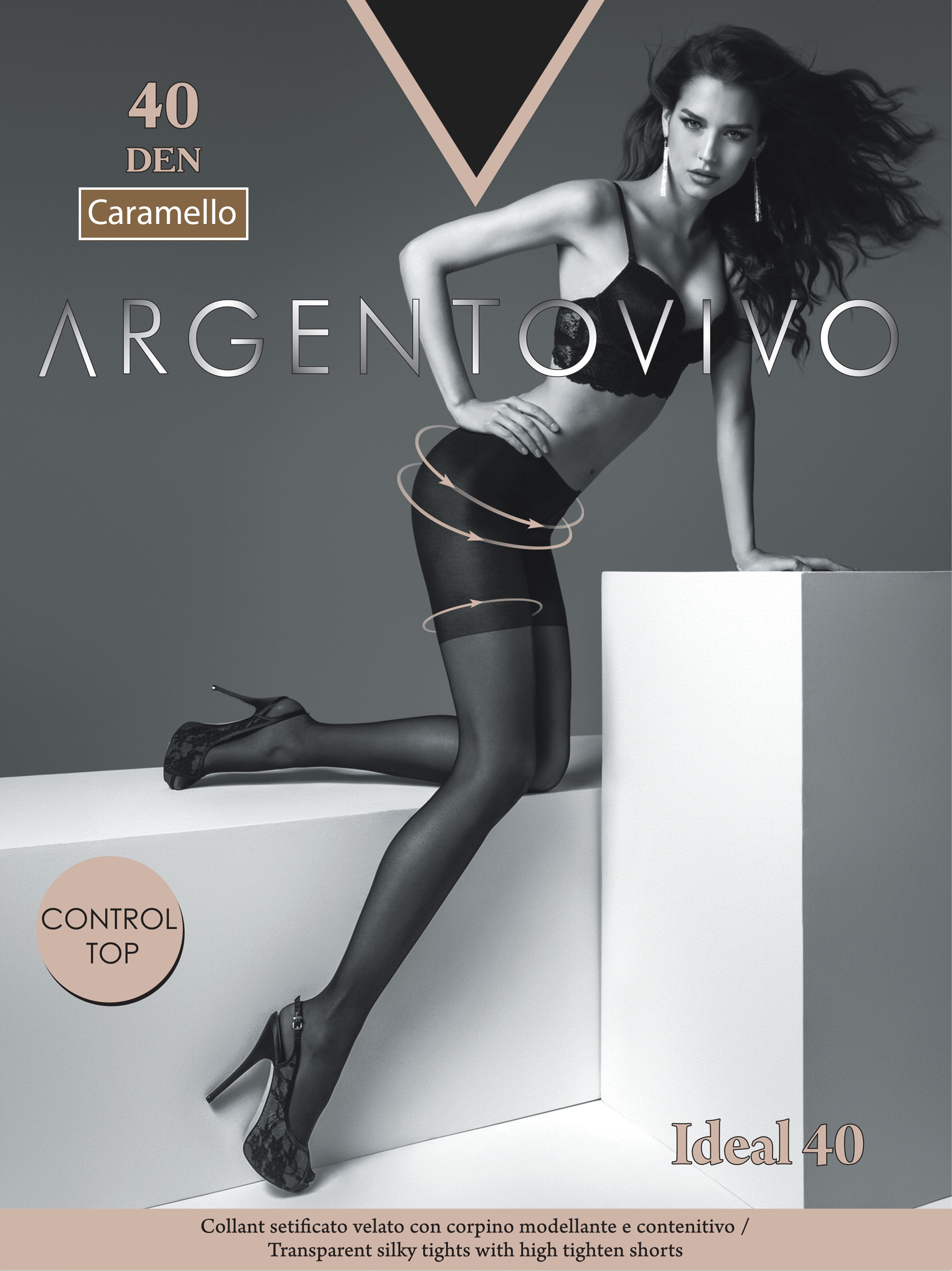 

Колготки Argentovivo Ideal 40 Den  р Caramello, Колготки Argentovivo Ideal 40 Den 2 р Caramello