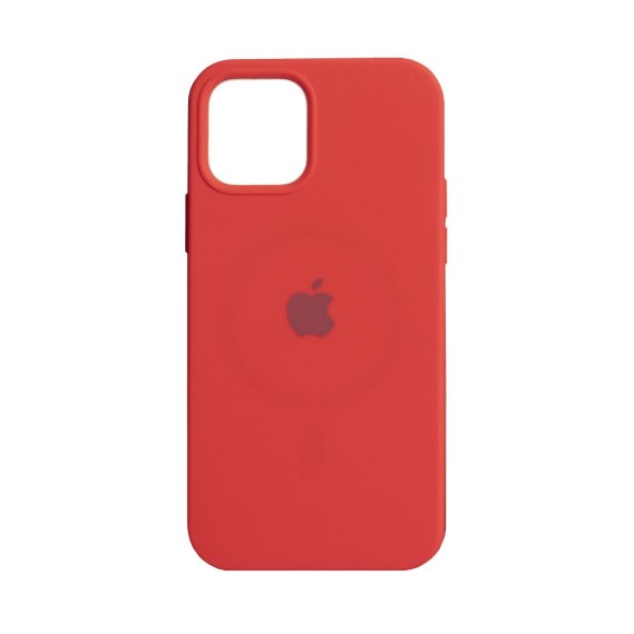 

Чехол MagSafe Silicone Case для Apple iPhone 12 / 12 Pro (Красный)