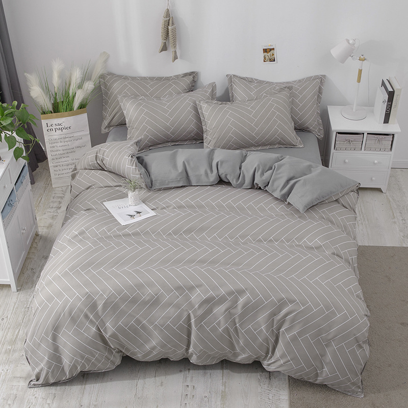 

Комплект постельного белья Geometric (полуторный) Berni Home Серый