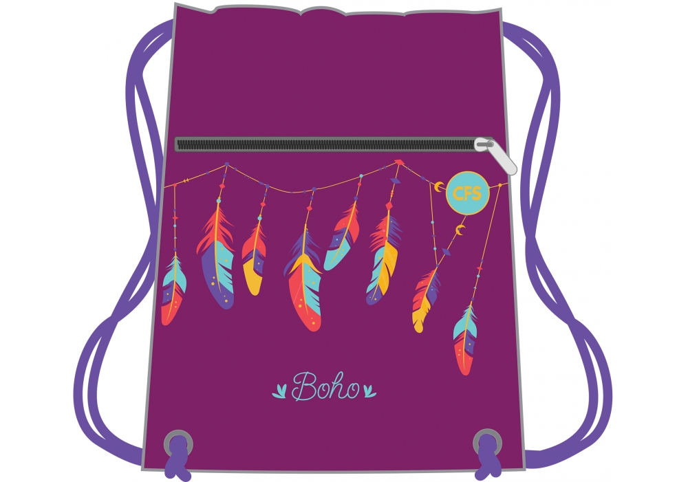 

Сумка для обуви Cool For School Boho 44x35 см розовый (CF85737)