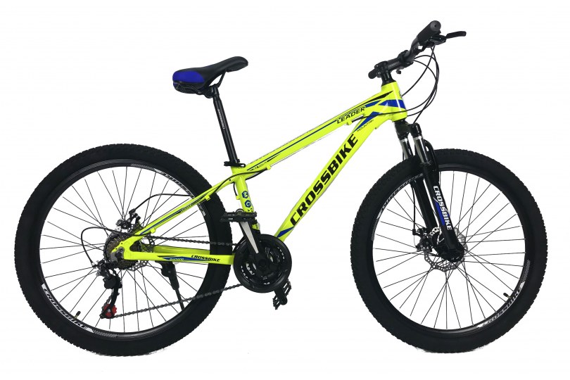 

Велосипед CrossBike Leader 26" 17" Неоновый желтый