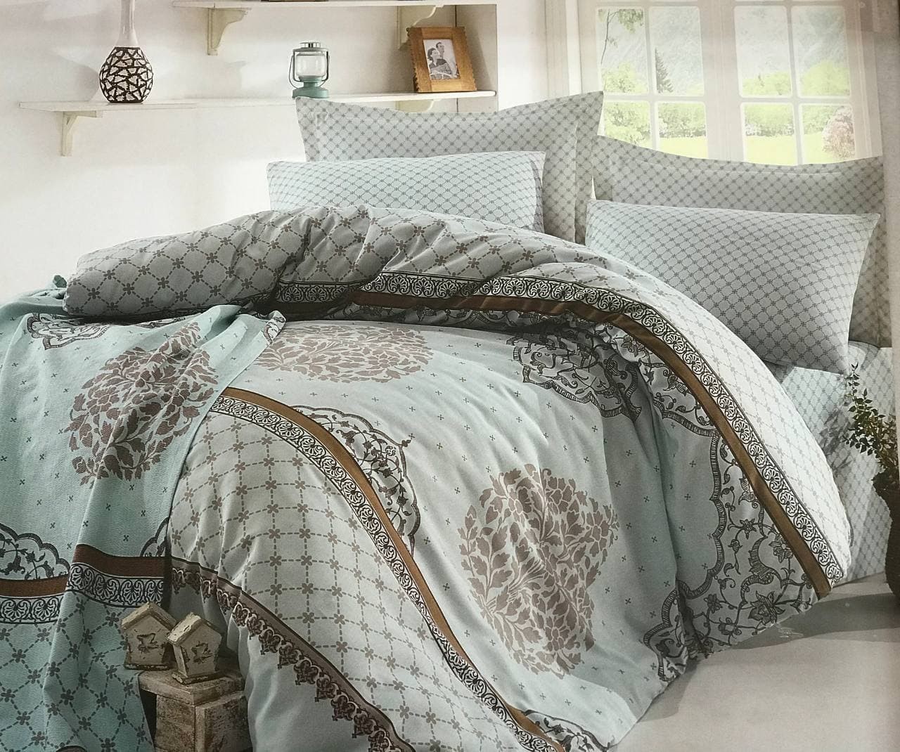 

Комплект турецкого постельного белья Cotton Life евро