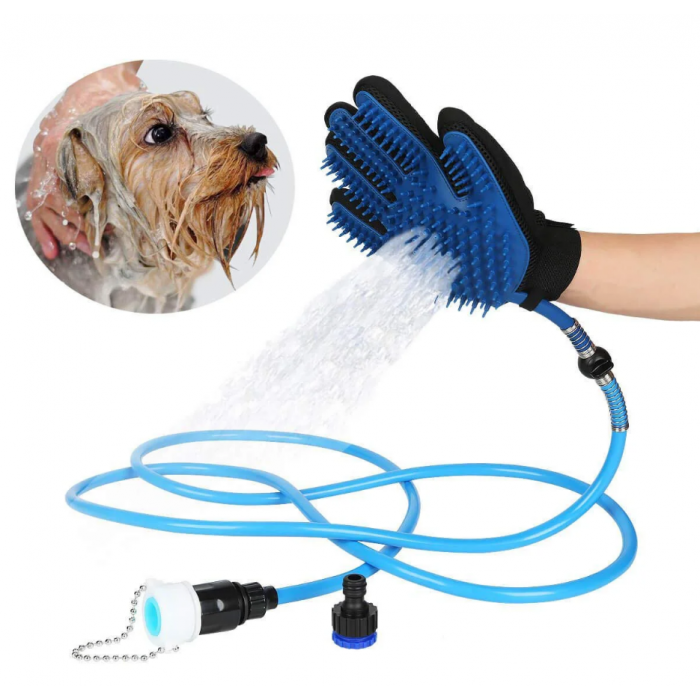 

Перчатка для мойки животных Pet Washer с шлангом на 2.5 метра