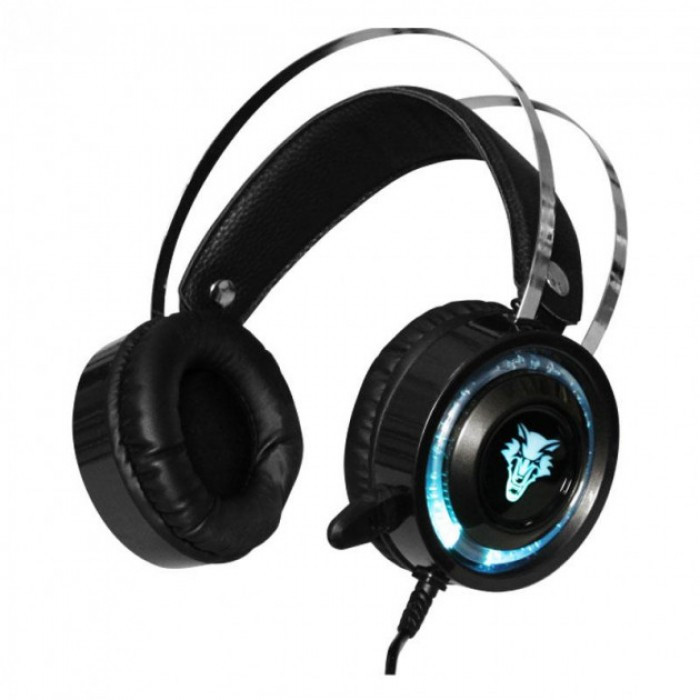 

Игровые проводные наушники Jedel GH183 с микрофоном и подсветкой Чёрные