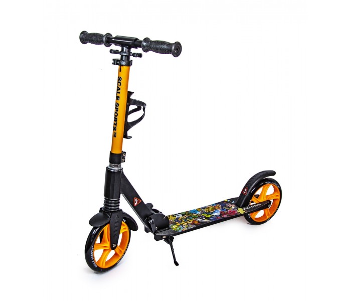 

Самокат Scale Sports (США) SS-15 двухколесный 200 мм Orange нескользящее покрытие платформы, с ножным металлическим тормозом
