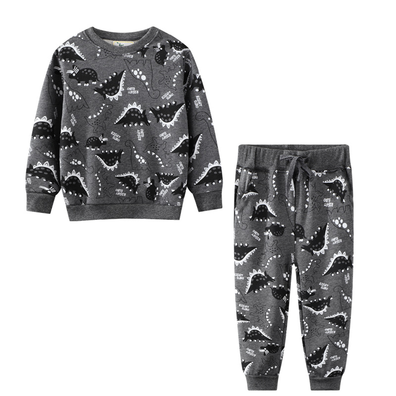 

Костюм для хлопчика 2 в 1 Gray dinosaurs Jumping Meters (116 / 6 років) Сірий