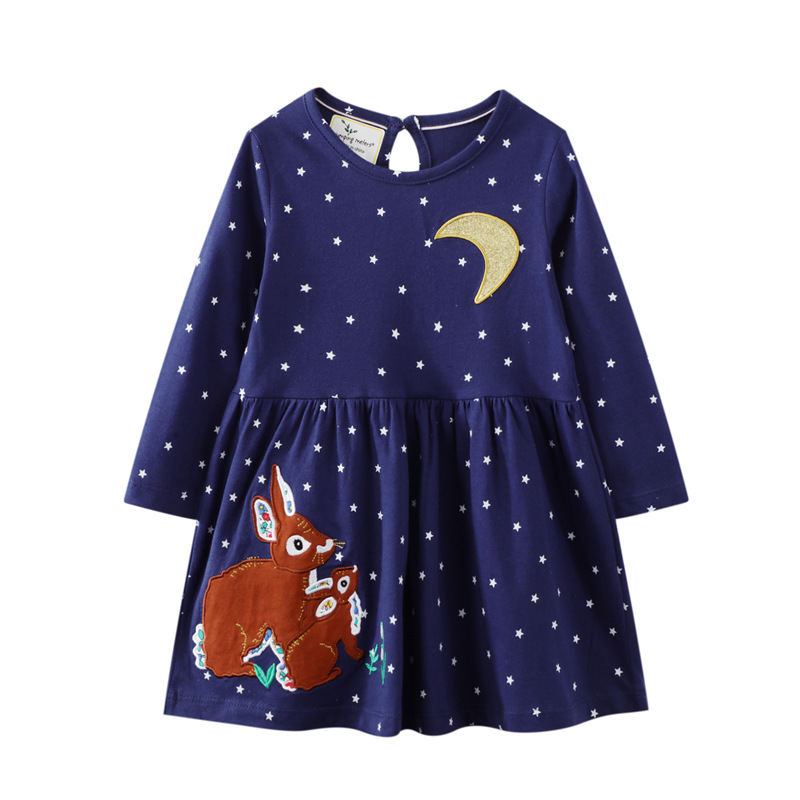 

Платье для девочки Hares under the moon Jumping Meters (98 / 3 года) Синий (57927)