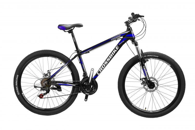 

Велосипед CrossBike Leader 26" 17" Черный-Синий