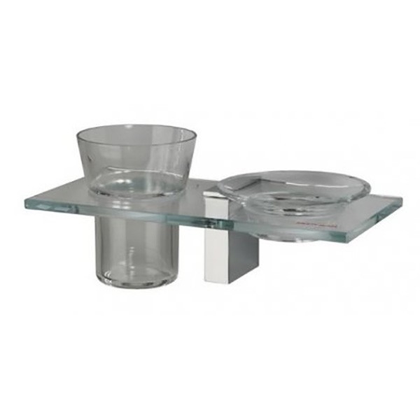 

Стакан для зубных щеток Vitra Bathroom Diagon хром/прозрачный (44438)