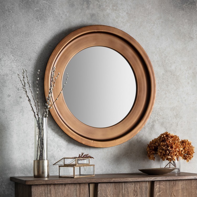 

Круглое зеркало Gallery Direct Moorley бронза