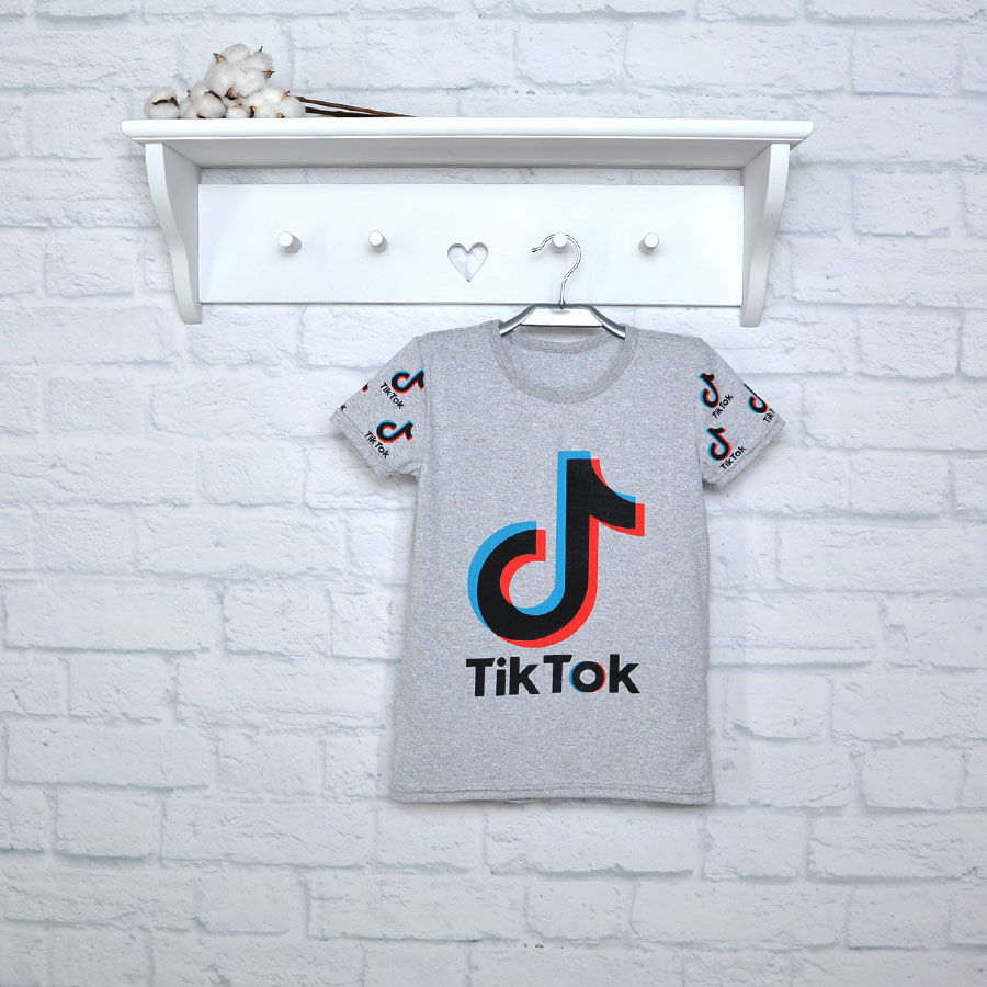 

Футболка детская Тик Ток серый кулир Blanka 28 92-98 см.