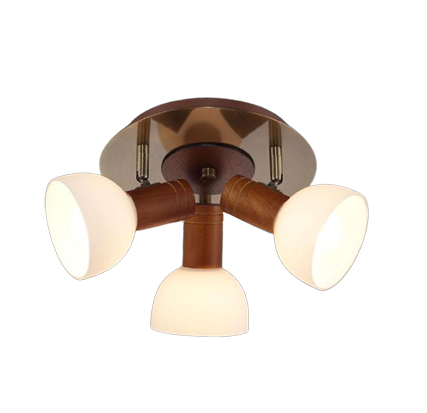 

Потолочный светильник INL-9284C-03 Antique brass & Walnut