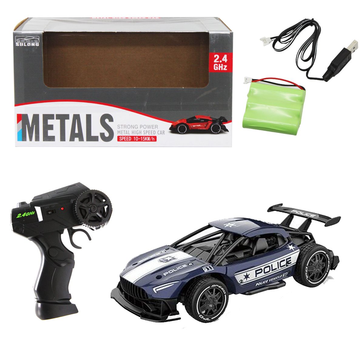 

Машина на радиоуправлении Police синий SULONG TOYS (SL209А) (155349)