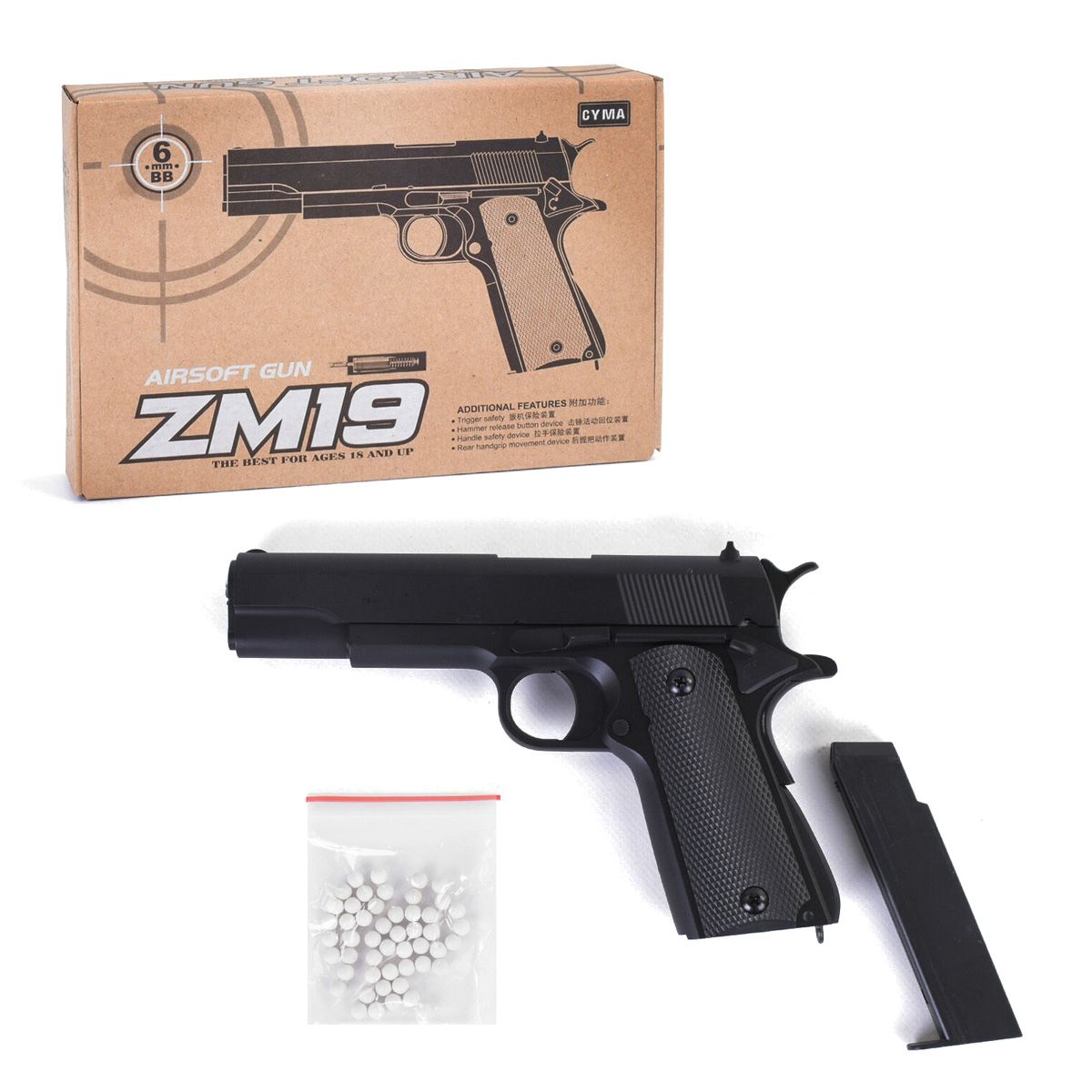 

Пистолет металличсекий ZM19 MiC (ZM19L0025) (157964)