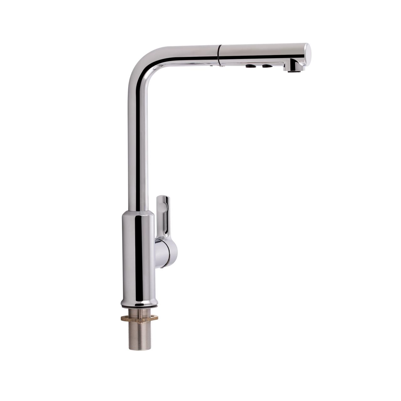 

Смеситель для кухни Qtap Janicka 9134103FC с выдвижным изливом (SD00042275)