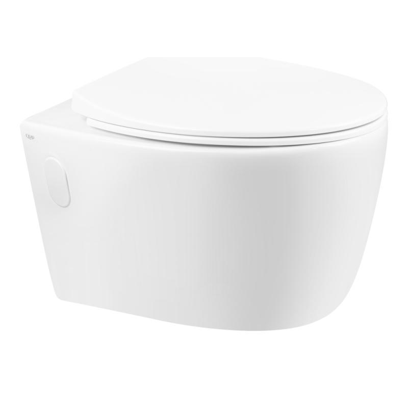 

Унитаз подвесной Qtap Leo безободковый с сиденьем Slim Soft-close (QT11331002ERW)