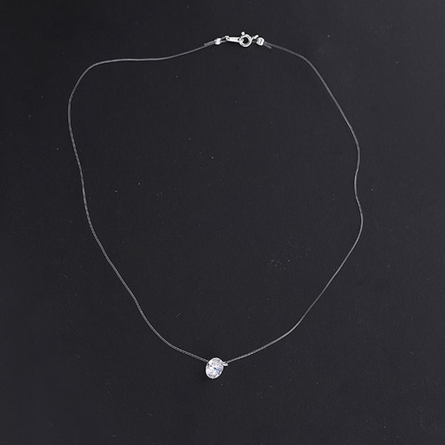 

Подвеска Камень на леске DiaDemaGrand Серебряный с белым камнем (011705-15-2)