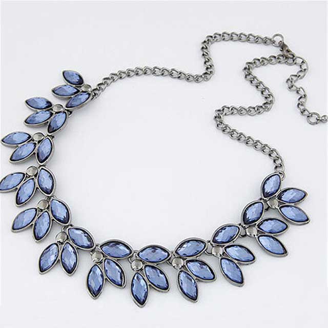 

Ожерелье Нежное DiaDemaGrand Серебряный с синим камнем (031625-15-17)