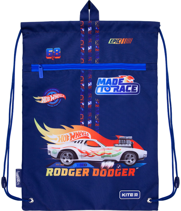 

Сумка для обуви с карманом Kite Education Hot Wheels 46x33 см (HW21-601M-1)