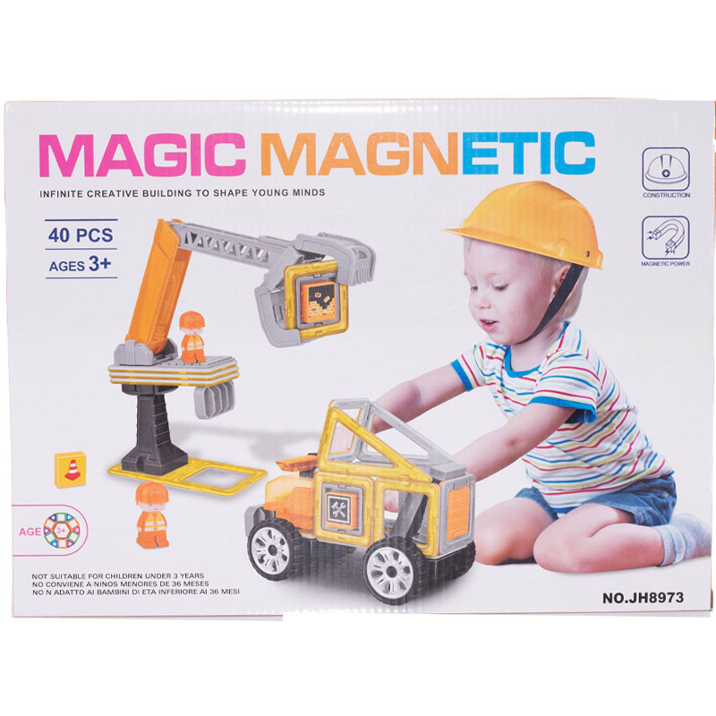 

Магнитный конструктор Magic Magnetic стройка 2001560