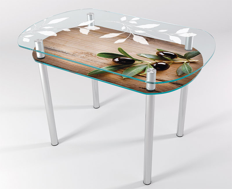 

Стол стеклянный "Jam" Италия KT-03 100х60 см