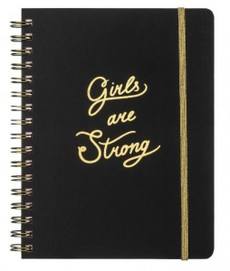

Блокнот на пружині Chiori Girls are strong (чорний) (R1117)