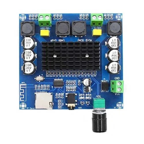 

Аудио усилитель мощности звука OEM 2х100Вт с Bluetooth и MicroSD, TDA7498 (114328)