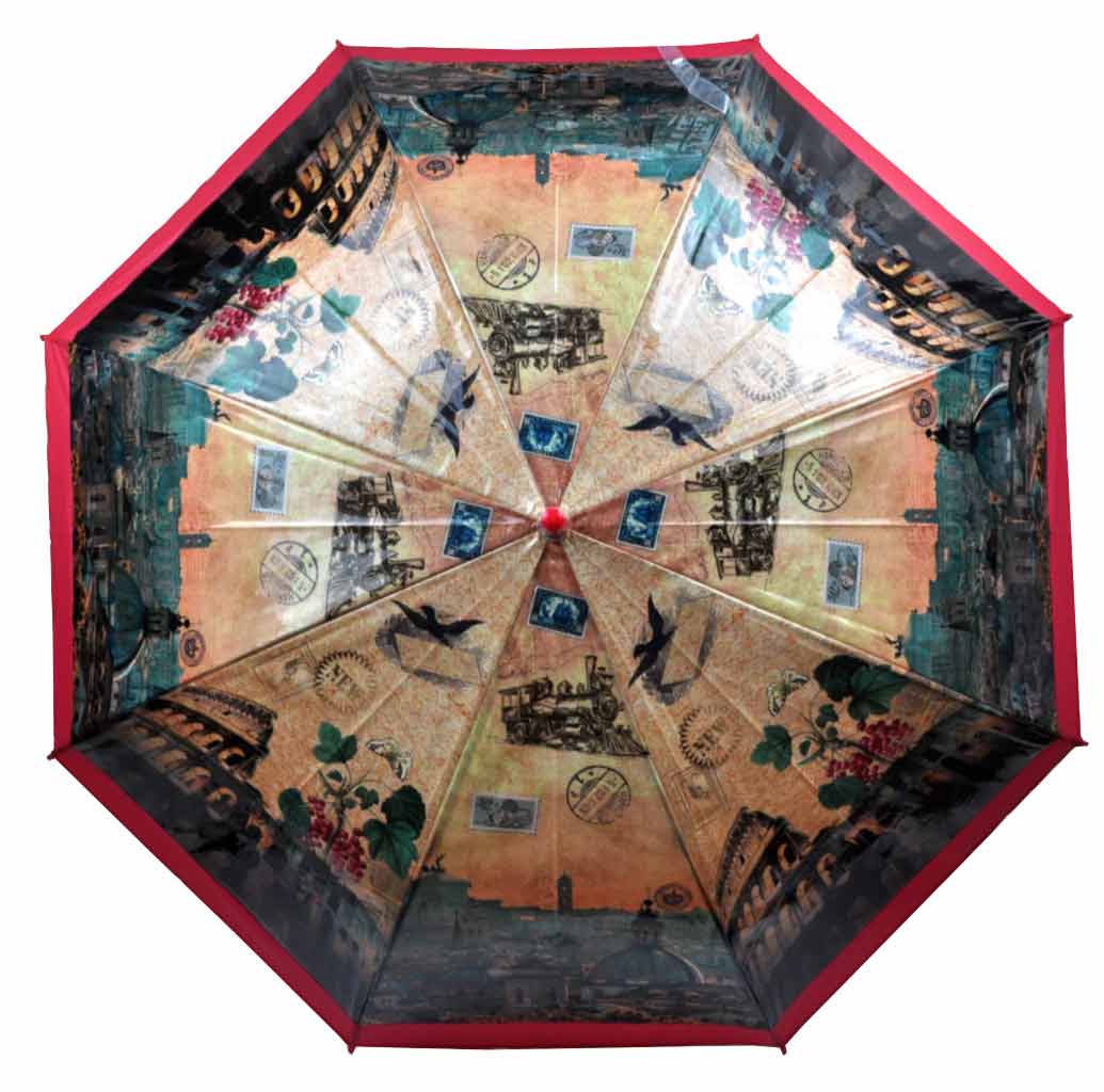 

Зонт-трость Luvete ТМ Лювете полуавтомат цвет красный (з602-3)